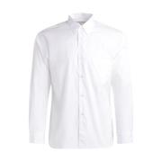 Witte Katoenen Overhemd met Borstzak Comme des Garçons , White , Heren