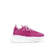 Pre-owned Fabric sneakers Versace Pre-owned , Pink , Dames
