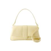 Leather shoulder-bags Jacquemus , Beige , Dames