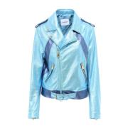 Leather Jackets Coco Cloude , Blue , Dames