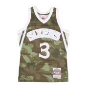 NBA Allen Iverson Ghost Green Camo Jersey Mitchell & Ness , Multicolor...