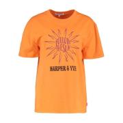 Harper Yve T-shirt Ss24D300 Follow Harper & Yve , Orange , Dames