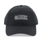 Geborduurde Logo Pet Ganni , Black , Dames