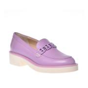 Loafer in lilac calfskin Baldinini , Purple , Dames