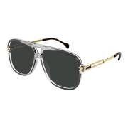 Transparent Grey Sunglasses Gucci , Gray , Heren