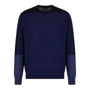 Round-neck Knitwear Emporio Armani , Blue , Heren