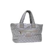 Pre-owned Nylon handbags Chanel Vintage , Gray , Dames