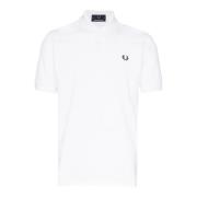 Klassieke Witte Katoenen Polo Fred Perry , White , Heren