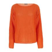 Round-neck Knitwear Canessa , Orange , Dames