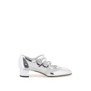 Gelamineerd leren Mary Jane schoenen Carel , Gray , Dames