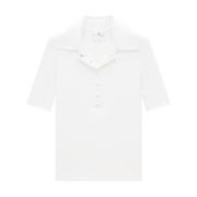 Polo Shirts Courrèges , White , Dames