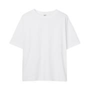 Klassiek Katoenen T-shirt Model Séfr , White , Heren
