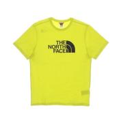 Acid Yellow Streetwear Easy Tee The North Face , Yellow , Heren