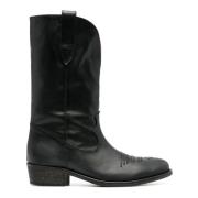 Cowboy Boots Via Roma 15 , Black , Dames