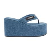 Denim Sleehak Sandaal Coperni , Blue , Dames