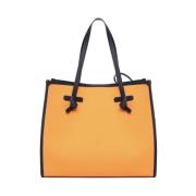Canvas Tote Bag in Oranje Gianni Chiarini , Orange , Dames