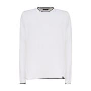 Round-neck Knitwear Fay , White , Heren