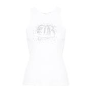 Mouwloze Top Blumarine , White , Dames