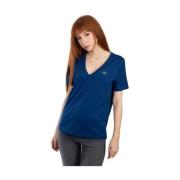 T-Shirts Lacoste , Blue , Dames