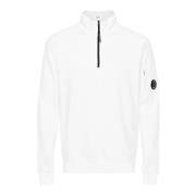 Witte Fleece Rits Sweater C.p. Company , White , Heren