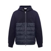 Hoodie met logo Moncler , Blue , Heren