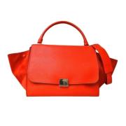 Pre-owned Leather handbags Celine Vintage , Orange , Dames