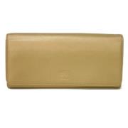 Pre-owned Leather wallets Loewe Pre-owned , Yellow , Dames