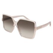 Betty Zonnebril Zwart SL 232 Saint Laurent , Beige , Dames