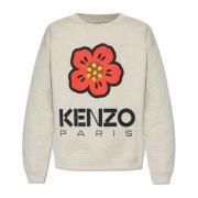 Sweatshirt met logo Kenzo , Gray , Dames