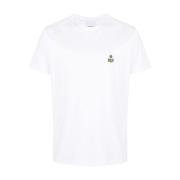 Wit Logo Crew Neck T-Shirt Isabel Marant , White , Heren