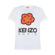 Bedrukt T-shirt Kenzo , White , Dames