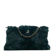 Pre-owned Fur shoulder-bags Chanel Vintage , Green , Dames