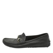Pre-owned Leather flats Gucci Vintage , Black , Heren