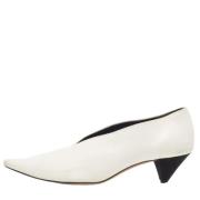 Pre-owned Leather heels Celine Vintage , White , Dames