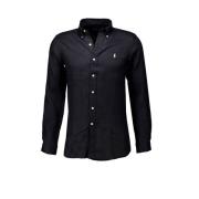 Zwart Linnen Overhemd Regular Fit Ralph Lauren , Black , Heren