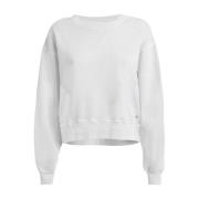 Witte Crewneck Sweatshirt Deha , White , Dames