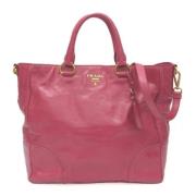Pre-owned Leather prada-bags Prada Vintage , Pink , Dames