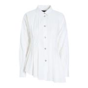 Core Cotton Asymmetrisch Wit Overhemd Bitte Kai Rand , White , Dames