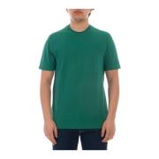Slim Fit Organisch Katoenen T-shirt Zanone , Green , Heren