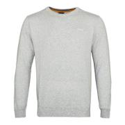 Klassieke Heren Crewneck Logo Sweatshirt Guess , Gray , Heren