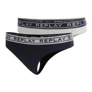 Dames String Thongs 2-Pack Replay , Multicolor , Dames
