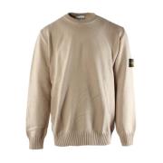 Bruine Katoenen Trui Stone Island , Brown , Heren