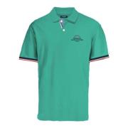 Klassiek Blauw Polo Shirt met Logo Stitching Jack & Jones , Green , He...