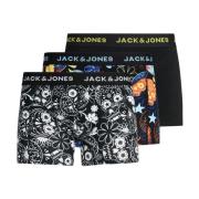 Comfort Stretch Trunks 3 Pack Skull Jack & Jones , Multicolor , Heren