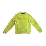 Comfortabele Crewneck Sweatshirt voor Mannen Blauer , Green , Heren