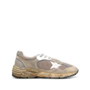 Taupe Silver White Dad Sneakers Golden Goose , Multicolor , Heren