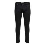 Zwarte Slim Fit Jeans Only & Sons , Black , Heren