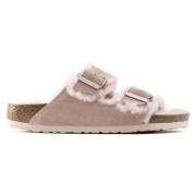 Shearling Arizona Sandalen Lichtroze Birkenstock , Pink , Dames