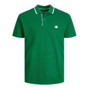 Logan Polo Shirt met Contrast Strepen Jack & Jones , Green , Heren