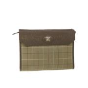 Pre-owned Nylon clutches Burberry Vintage , Brown , Dames